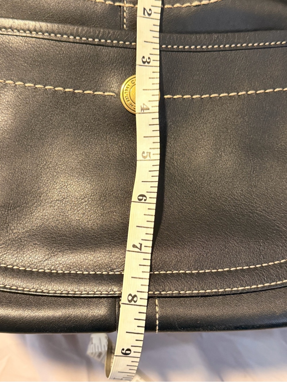 Coach Y2K ERGO LEGACY Black Leather Tote - Picture 13 of 15
